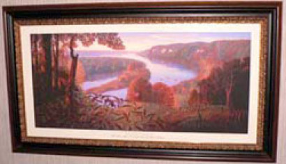 Painting of bluffs